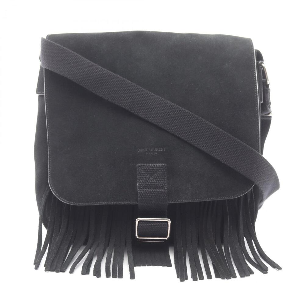 Yves Saint Laurent Saint Laurent Paris fringe shoulder bag/handbag, suede, wo...